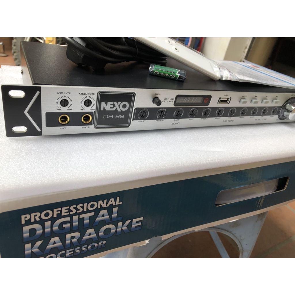 Vang Cơ NEX0 -DH99   Có Chống Hú Tốt. Kết Nối Quang Học OPTICAL, BLUETOOTH, USB, AUX1,AUX2..NHẠC HAY