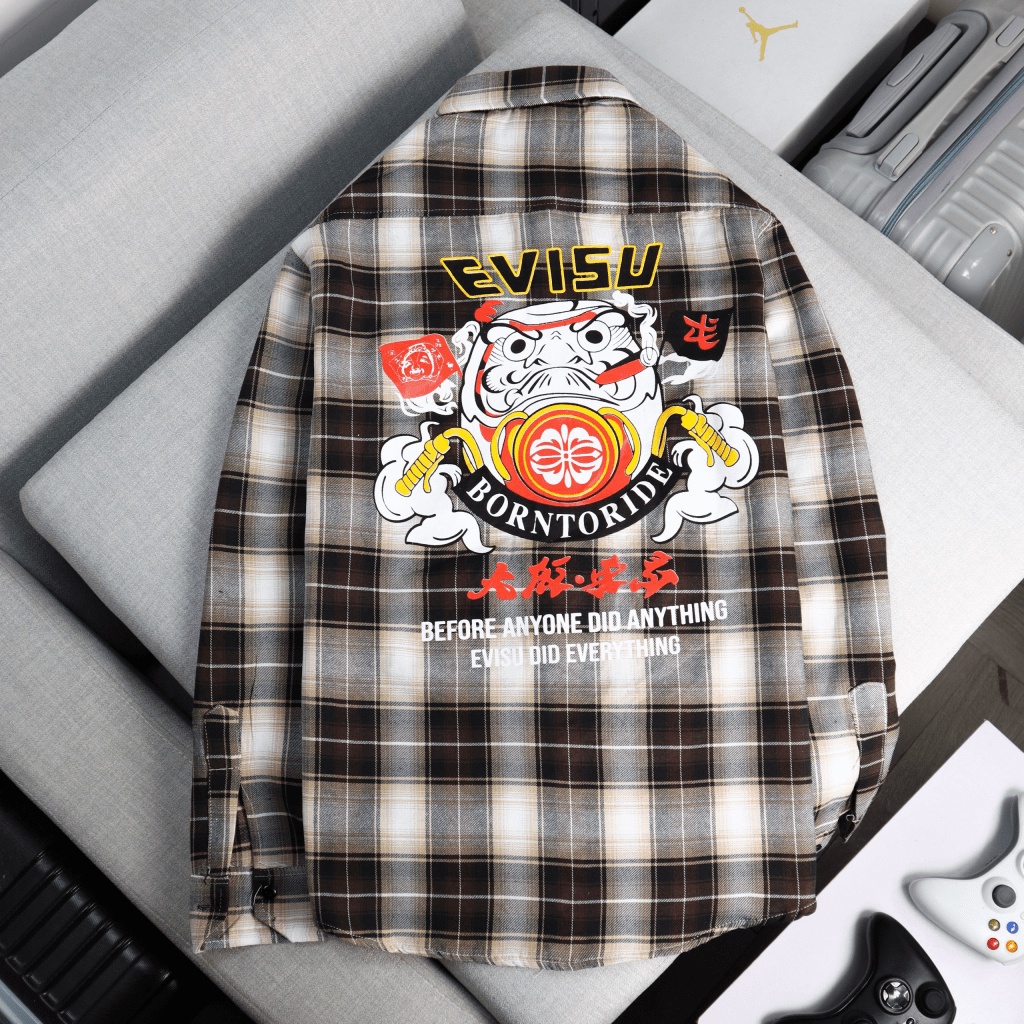 FREE SHIP ÁO SƠ MI NAM UVISSUE ÔNG ĐỊA THẦN TÀI ĐEM LẠI MAY MẮN CHẤT VẢI CARO NỈ MỀM MỊN MÁT HOT TREND Thời Trang HHP Fa