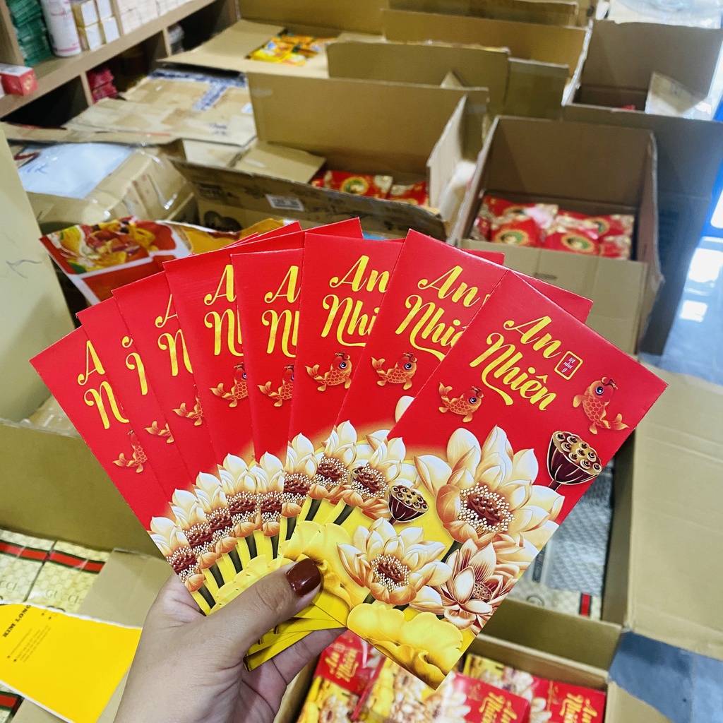 Combo 10 BAO LÌ XÌ TẾT 2023 - Phúc Lộc An - Tết 2022 - Tết QUÝ MÃO - Bao Lì Xì Sang Trọng