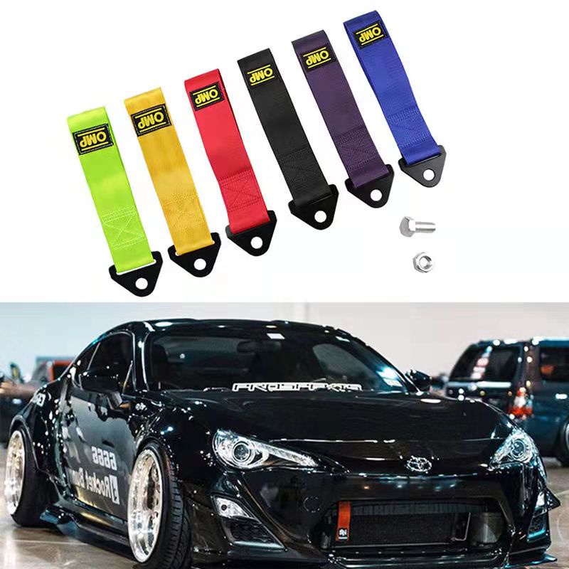 Dây móc kéo trang trí in chữ OMP cho xe hơi ô tô / xe máy