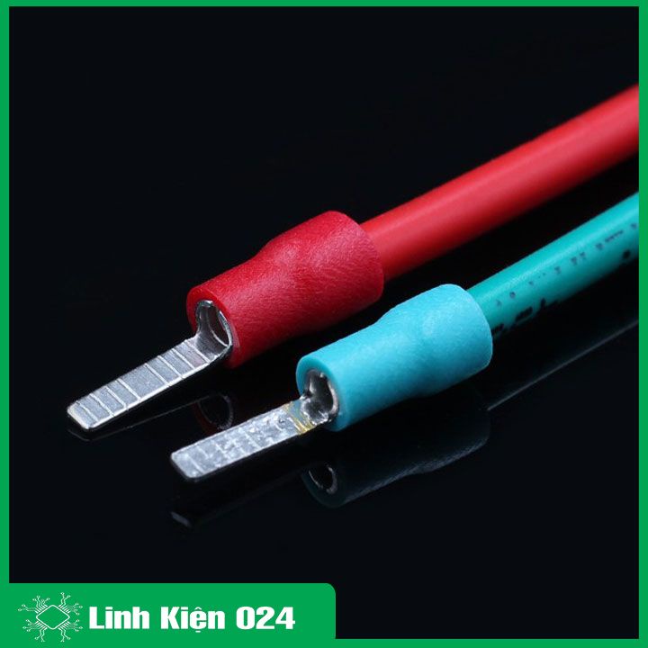Đầu cốt dẹt bọc nhựa DBV1.25-14, DBV2-14 (gói 100 chiếc)