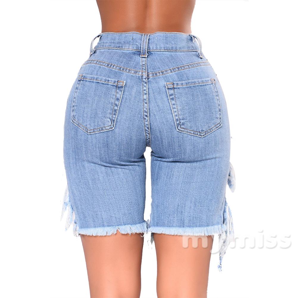 Quần Short Jean Rách Thời Trang Nữ