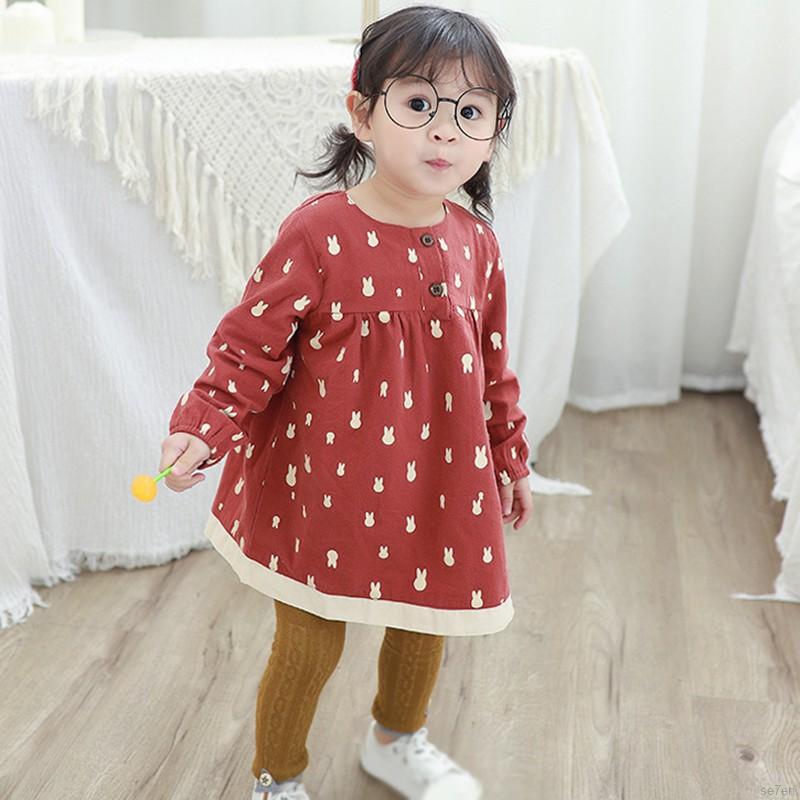 Quần Legging Co Giãn Giữ Ấm Thời Trang Cho Bé Gái Từ 1 - 4 Tuổi