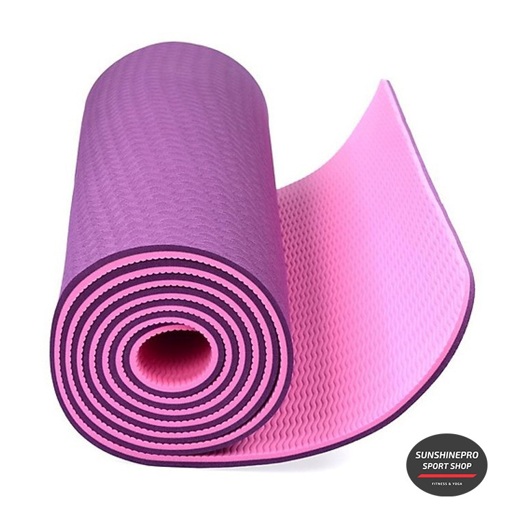 Thảm Yoga TPE Cao Cấp Chống Trượt 6MM - 8MM, Bền, Đẹp