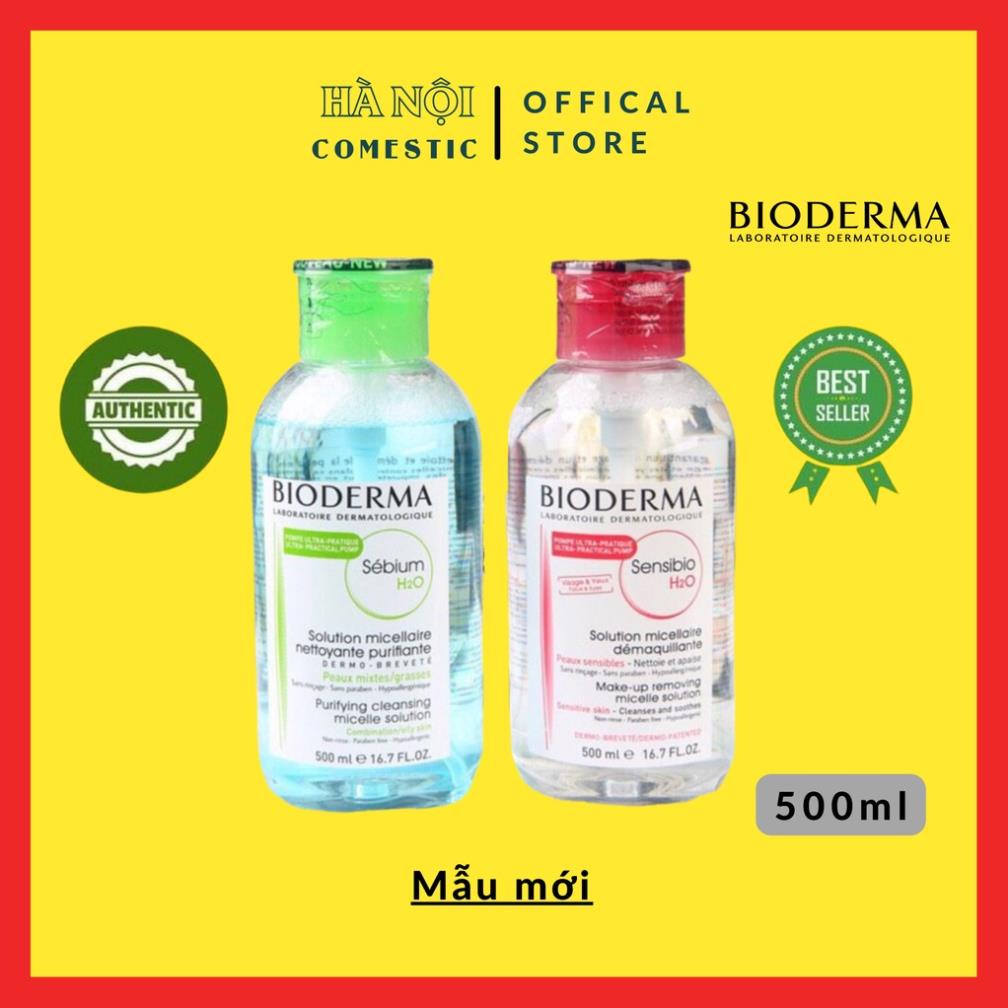 Nước tẩy trang bioderma 500ml dành cho da dầu, da mụn, da nhạy cảm . | BigBuy360 - bigbuy360.vn