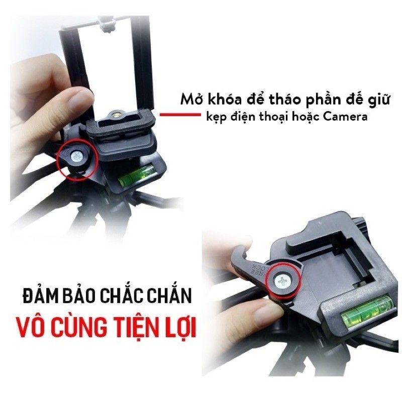 Chân Giá Đỡ Máy Ảnh/Điện thoại Tripod 3366 Có Tay Cầm Quay Phim-Thắng phụ kiện 92