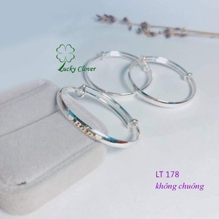 Lắc tay, Lắc chân BẠC TA cho bé -LuckyClover. FREE khắc chữ theo yêu cầu.