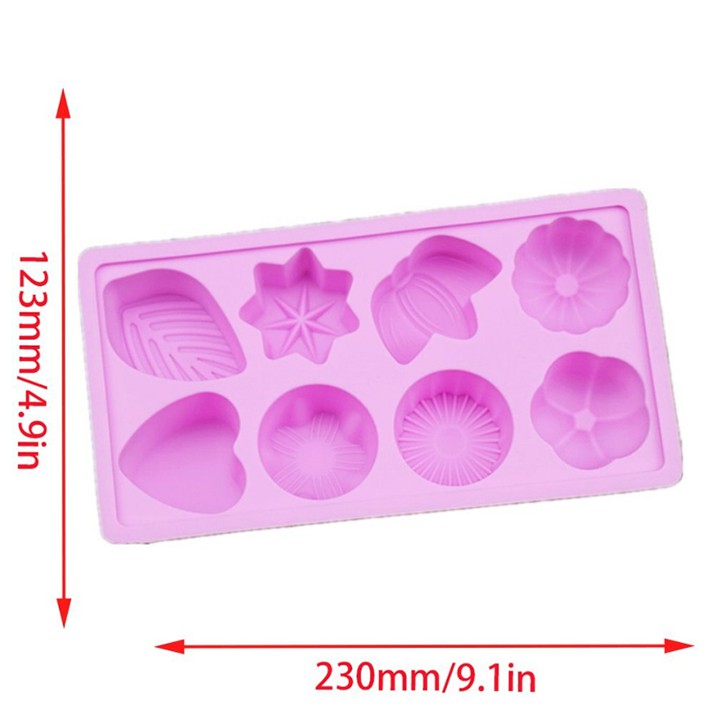 [Ảnh Thât+Video]Khuôn Silicon Đổ Socola/Thạch/Đá/Kẹochipchip/Pudding Hình Hoa Lá Trái Tim