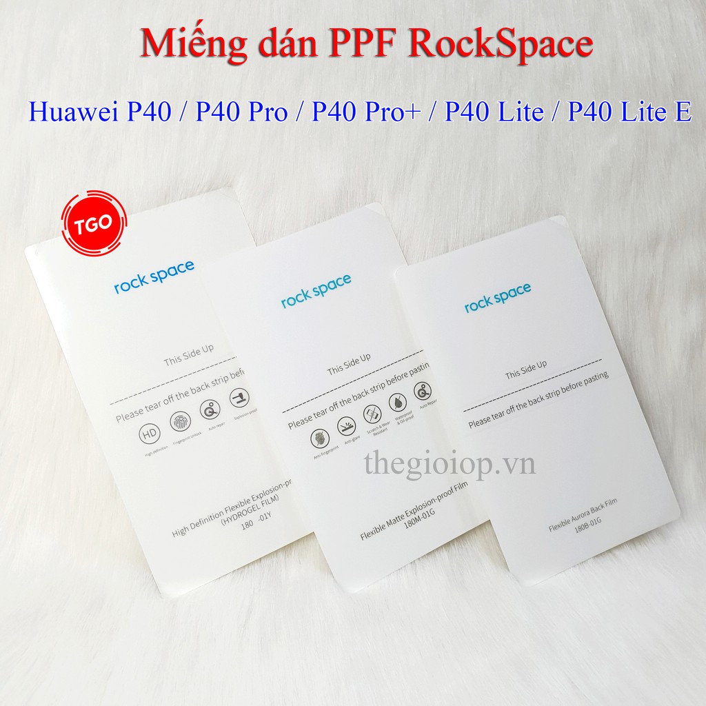 Miếng dán PPF Huawei P40 Pro / P40 Pro Plus / P40 Lite / P40 Lite 5G / P40 Lite E RockSpace màn hình, mặt lưng