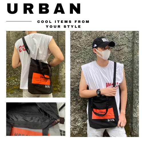 Túi vải đeo chéo, cầm tay [ free shipping 0đ] [Urban Style bags]