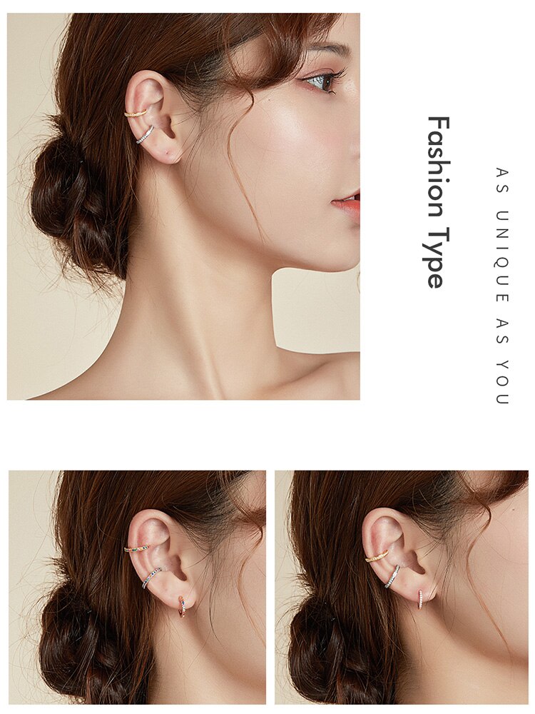 1 Chiếc Bông Tai Bamoer bạc 925 Đính Đá zircon SCE993