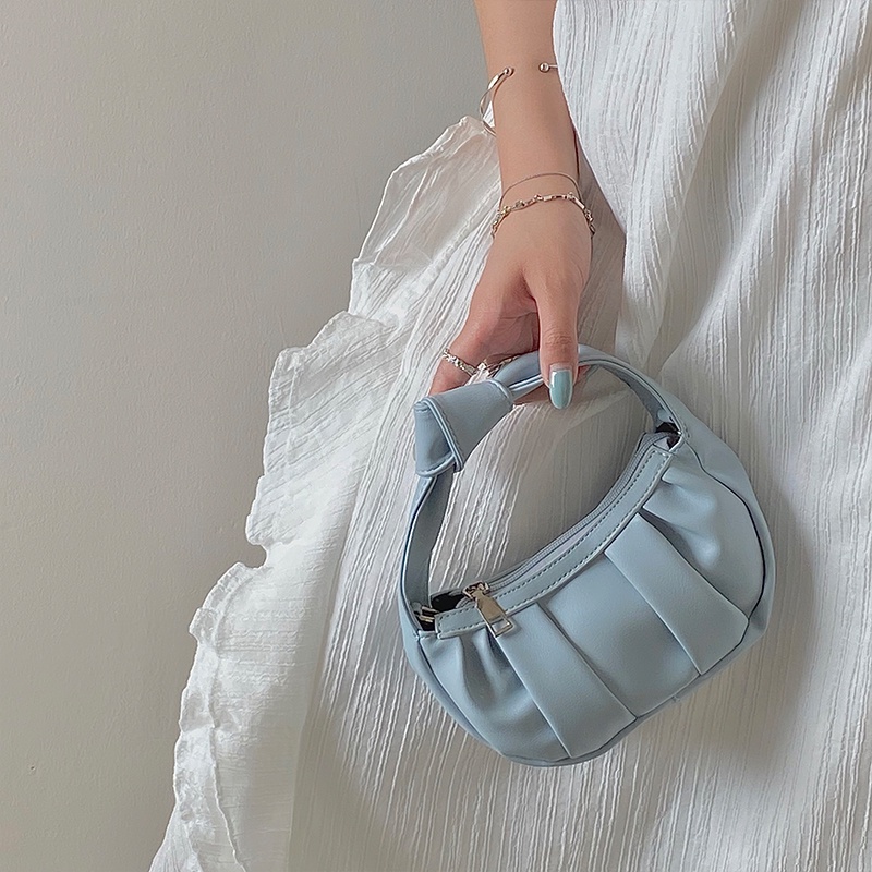 IELGY Túi Đeo Chéo Màu Trơn Dễ Thương Cho Nữ