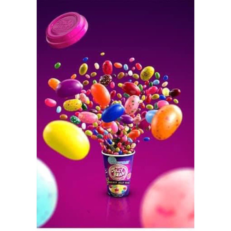 Kẹo Hạt Trái Cây Jelly Bean 36 Vị Hoa Quả Hộp 200g-Kẹo Dẻo Hạt Đậu Triết Xuất Từ Trái Cây/Rau Củ/Hương/Màu/Tự Nhiên