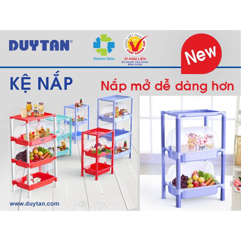 KỆ CHÉN CÓ NẮP ĐẬY MATSU NHỎ 3 NGĂN NHỰA DUY TÂN