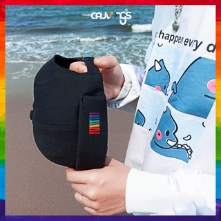 Mũ nồi, nón miki chất kaki họa tiết mã vạch cầu vồng LGBT