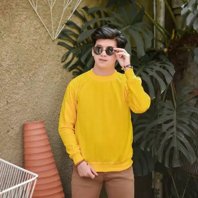 Áo Sweater Màu Trơn Thời Trang Cho Bé Trai | BigBuy360 - bigbuy360.vn