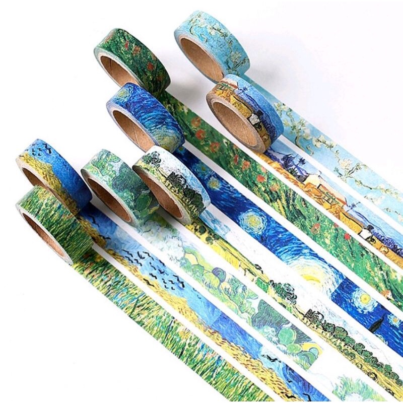 Set chiết washi tape Van Gogh nghệ thuật (Vui lòng đọc lưu ý trước khi mua 🥰)