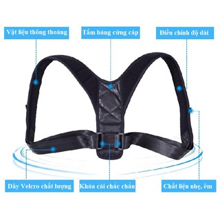 [ bảo hành 12 tháng ] đai chống gù lưng cao cấp