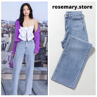 Quần Jeans ống rộng Jennie Blackpink