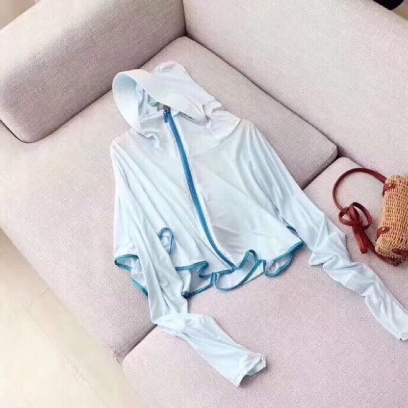 Áo khoác chống nắng có nón thoáng khí chống tia cực tím bảo vệ cho nữ