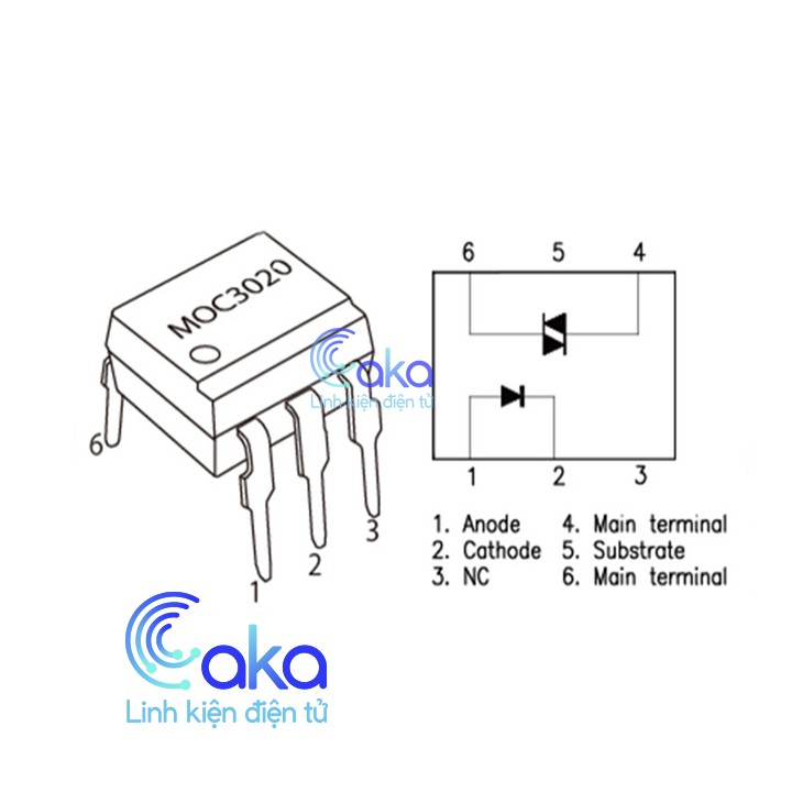 LKDT 2 IC MOC3020 MOC3041