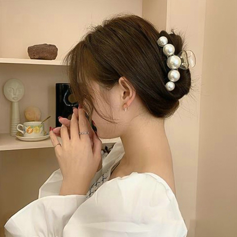 Kẹp Tóc Đính Ngọc Trai Thời Trang Cho Nữ