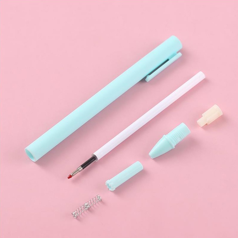 Set 2 bút mực gel ngòi 0.5mm kèm 10 ruột bút thay thế tiện lợi