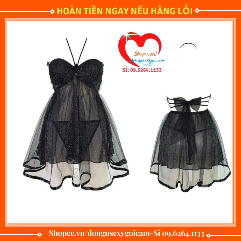 Đồ Ngủ Cúp Nâng Ngực Gồm Váy Ngủ Sexy Nữ Gợi Cảm Voan Lụa 2 Dây Sexy Dễ Thương Và Quần Lót Lọt Khe Nữ Sẽy Đệm Nâng Ngực | BigBuy360 - bigbuy360.vn
