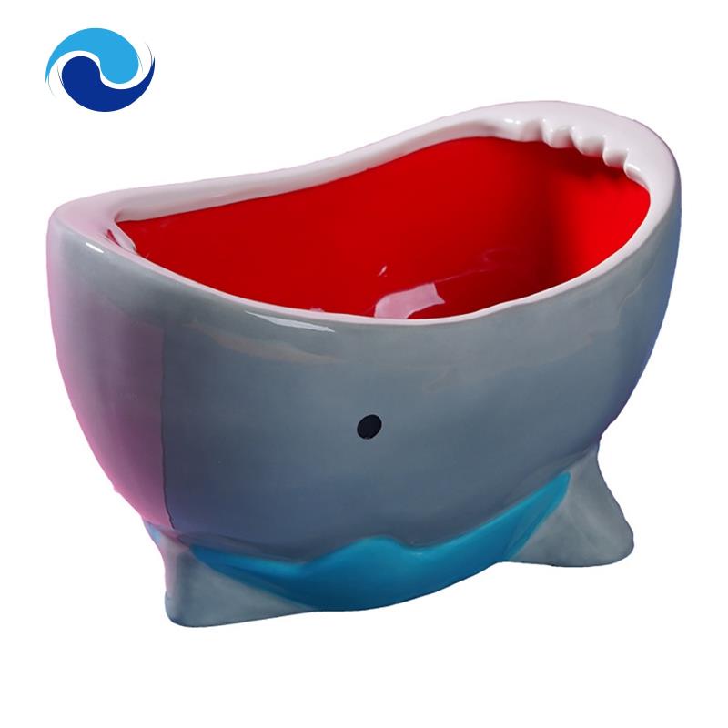 Tô Sứ Đựng Thức Ăn Hình Cá Mập Dễ Thương