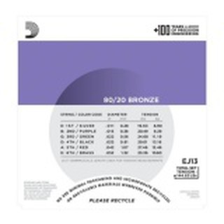 Dây đàn Guitar Acoustic D'Addario EJ13 (Phân Phối Chính Hãng, bao check code)