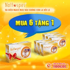Nattopes - Viên uống tuần hoàn não, phòng ngừa tai biến mạch máu não - Hộp 3 vỉ x 10 viên