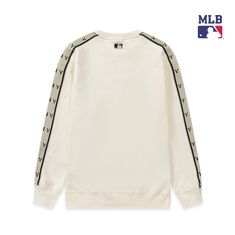 ❤❀  ❤ Mlb Áo Nỉ Dài Tay Cổ Tròn Thêu Họa Tiết Thời Trang