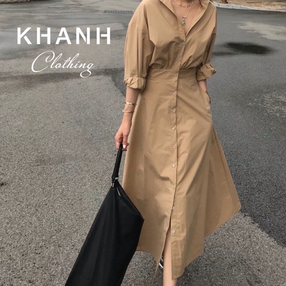Váy nữ thiết kế style Hàn Quốc sang chảnh chiết eo | BigBuy360 - bigbuy360.vn
