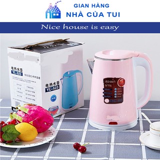 ẤM SIÊU TỐC ⚡ FREE SHIP ⚡ ẤM ĐUN SIÊU TỐC 2 LỚP 2,5L THÁI LAN HÀNG HOT