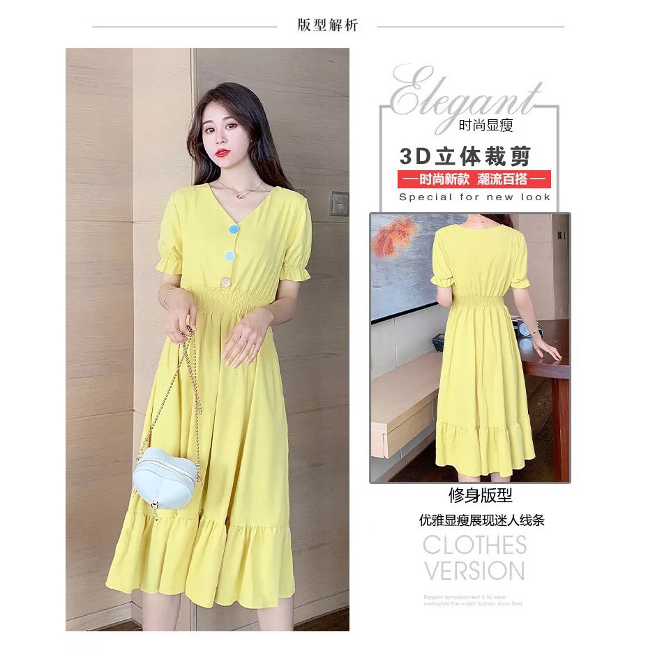 Váy Bầu thời trang thiết kế chun eo đuôi cá mặc bầu và sau sinh (Không bầu cũng bon chen thoải mái) V263