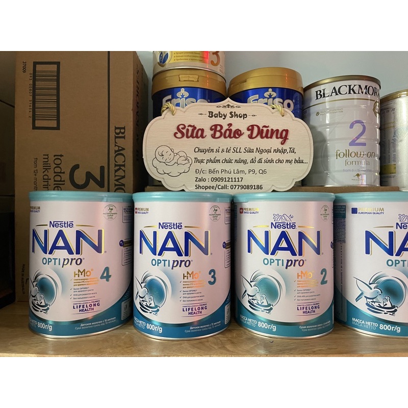 Sữa NAN Nga 800gr đủ số 1,2,3,4