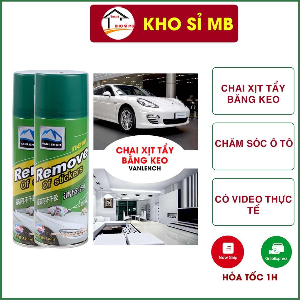 Chai xịt tẩy keo 3m , băng dính, dung dịch tẩy vết keo dính, nội thất ô tô kho sỉ mb