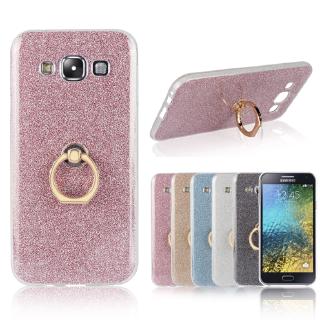 Ốp điện thoại mềm họa tiết kim tuyến có nhẫn đỡ cao cấp cho Samsung Galaxy G360 Core Prime E5 E7 S3 S4 S5 S6 Edge Plus