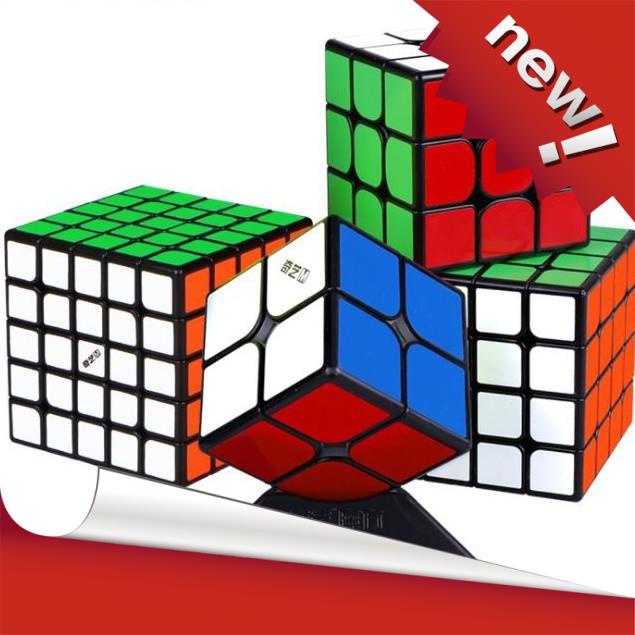[Giảm giá thần tốc] Trọn Bộ 2x2 3x3 4x4 5x5 Rubik Viền Đen ( Decan Dán ) Moyu Meilong Hàng Đẹp, Giá Tốt