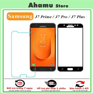 Kính Cường Lực Samsung Galaxy J7 Plus / J7 Prime / J7 Pro / J7 2016 / J7 2018 Full Màn 9D - Trong Suốt [FM]