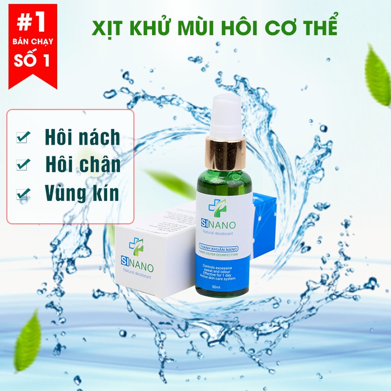 Xịt Khử Mùi SINANO 💝FREESHIP💝 Khử Mùi Hôi Nách - Hôi Chân - Hôi Giày - Hôi Vùng Kín - Cam Kết Hiệu Qủa 100% | BigBuy360 - bigbuy360.vn