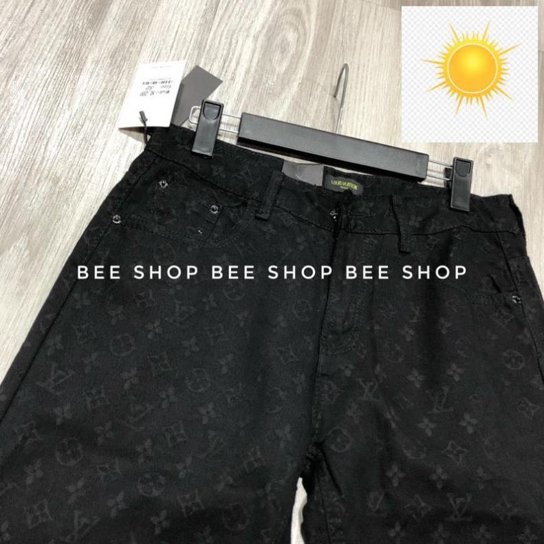 🤾👷 Quần jean LV vân chìm cao cấp - Quần bò nam ống côn - Bee Shop 🤾👷