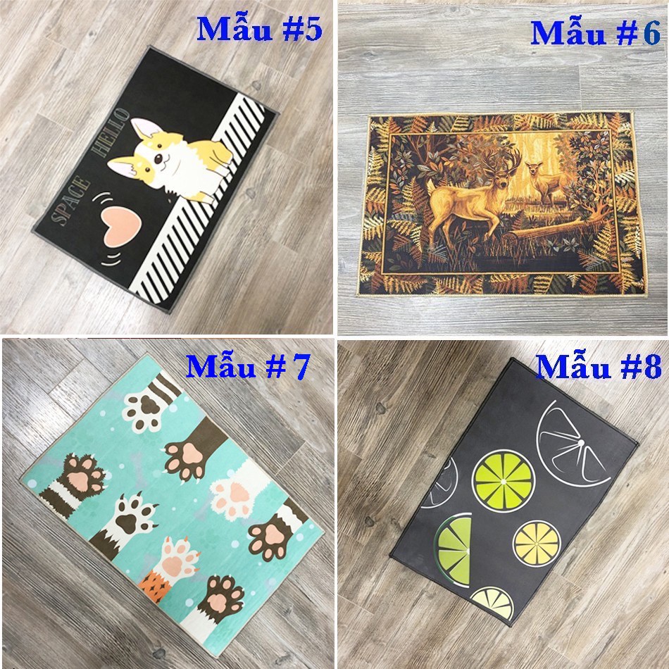 THẢM LAU CHÂN - THẢM CHÙI CHÂN 3D CHỐNG TRƠN TRƯỢT 40x60CM