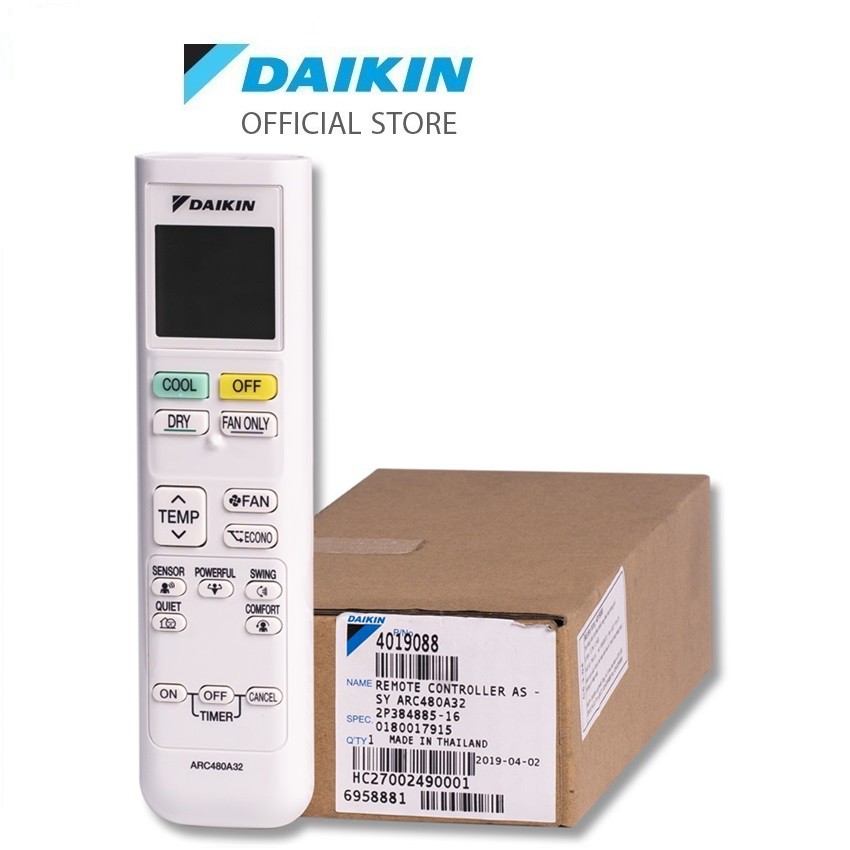 Remote ARC480A32 cho máy điều hòa Daikin FTKC25/35TAVMV, FTKC50/60/71UVMV