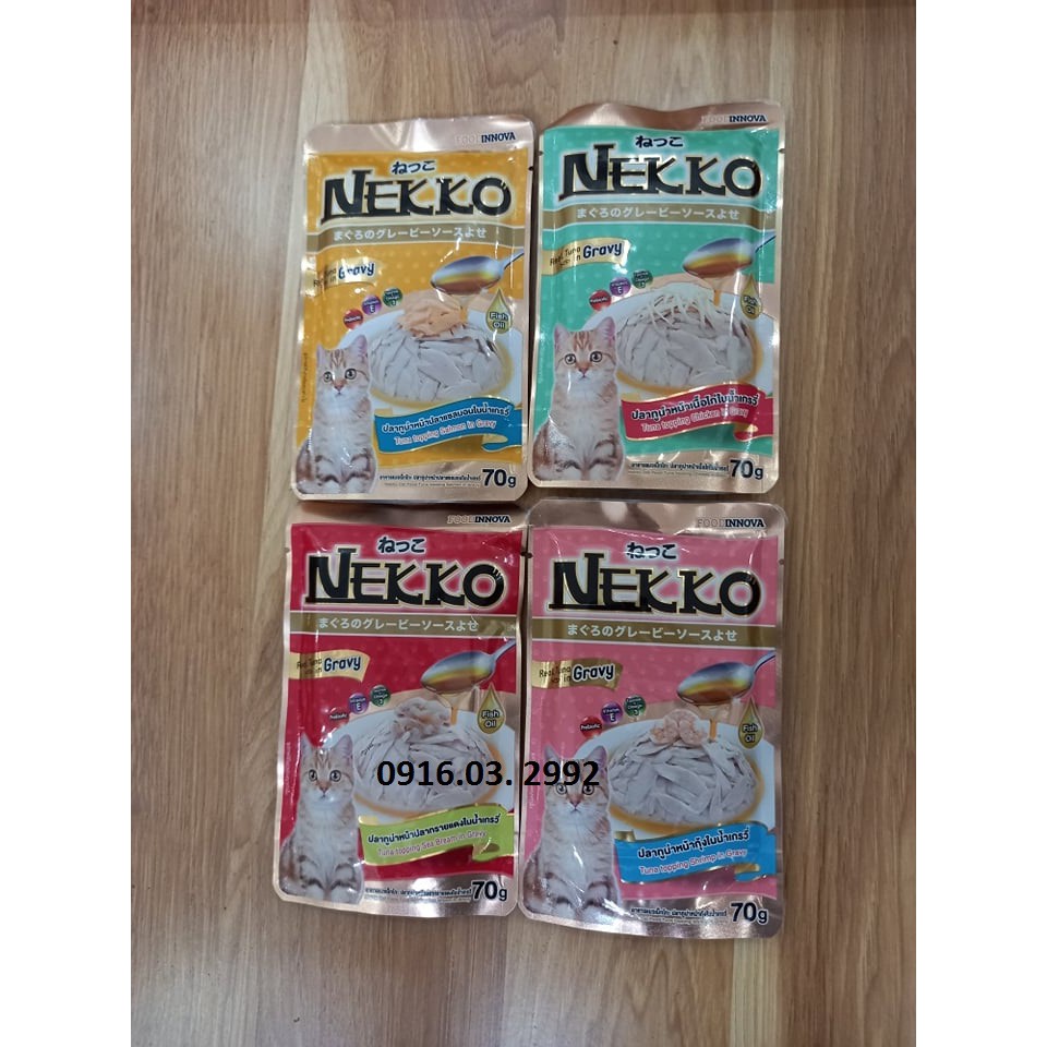 Pate nekko cho mèo trưởng thành 70gr