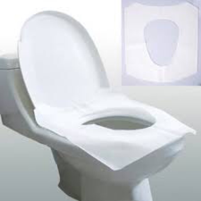 Giấy lót bồn cầu (2 gói) - giấy lót bàn cầu toilet - giay lot ban cau nhà vệ sinh