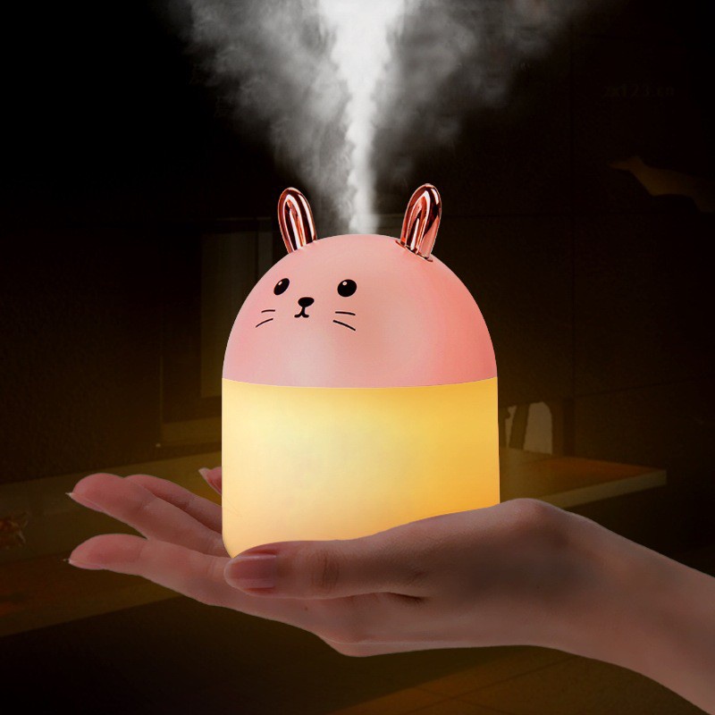 Máy phun sương tạo độ ẩm không khí USB mini bằng sóng siêu âm 220ML giúp khuếch tán hương thơm tinh dầu tại nhà / xe hơi