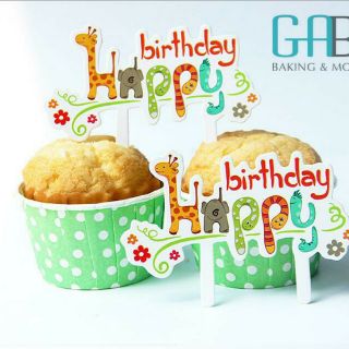 50c tag giấy cắm bánh sinh nhật