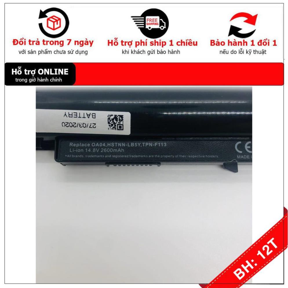 [BH12TH] Pin Laptop HP CQ14 CQ15 240 G2 HP Compaq Presario 15-H000 15-S000  HP Touchsmart 15-D mã Pin OA04