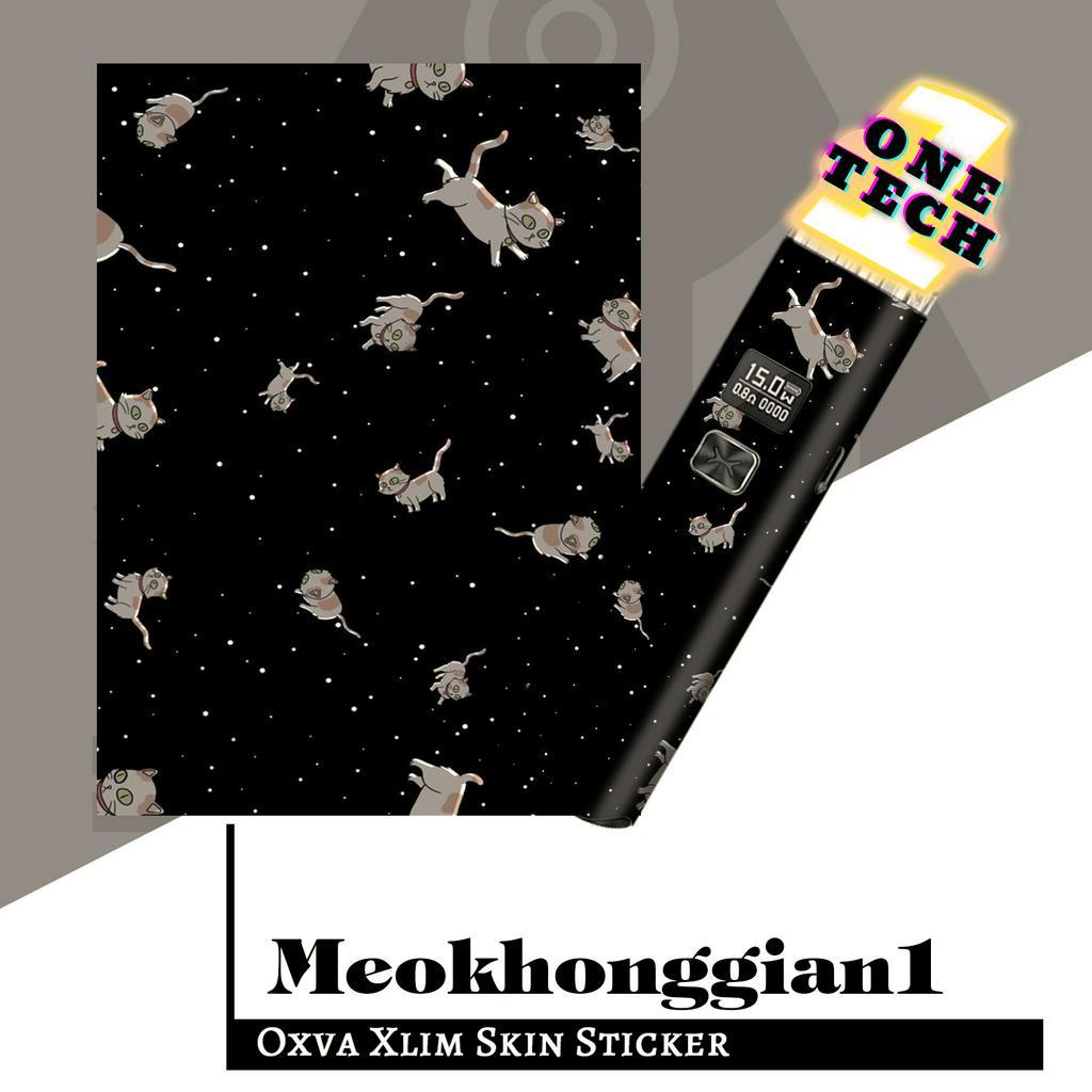 Miếng dán Skin mèokhônggian kim tuyến cho X.lim V2, rill X, SE, Favostix, Feelin, Flexus, Gotex, Ursa Nano, Origin Mini